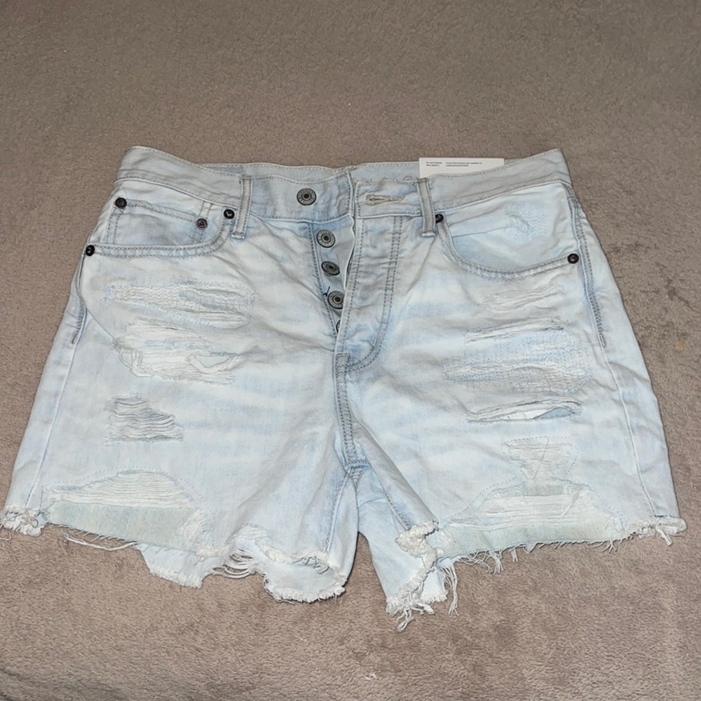 American eagle 90’s boyfriend mid length jean shorts